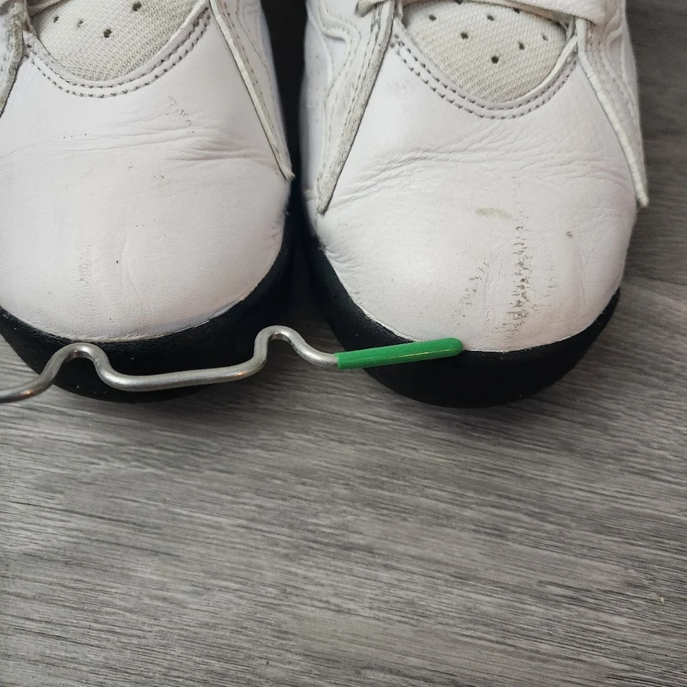 Nike Air Jordan MVP White‎ Green Black Size 9 Jumpman Leather Basketball Unisex